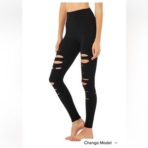 Alo yoga High-Waist Ripped Warrior Legging